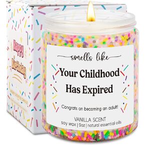 GSPY 18th Birthday Candles - 18th Birthday Gifts for Girls, Boys - 18 Year Old Girl Birthday Gifts - Funny Turning 18, Happy 18th Birthday Gifts for Daughter, Son, Granddaughter, Niece, Friend