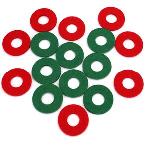 UTSAUTO Battery Terminal Anti Corrosion Washers Fiber 16 Pieces Battery Terminal Protector (8 Red and 8 Green)