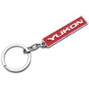 1Pc Yukon Key Chain Ring 3D Chrome Metal Finish Keyring Alloy Key Holder Key Fob