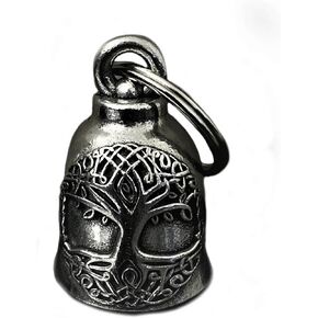 Bravo Bells Celtic Tree of Life Yggdrasil Bell - Biker Ride Bell Accessory or Key Chain for Good Luck on the Road - Made in the USA