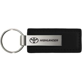 Toyota Highlander Black Leather Key Chain