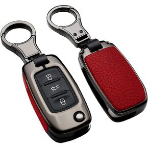 ontto Fit for Volkswagen Key Fob Cover Key Case Remote Cover Black