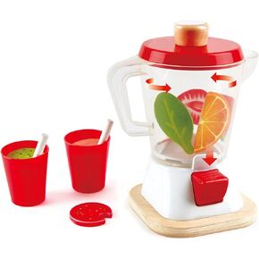 Hape Smoothie Blender | Multicolor Kitchen Smoothie Machine Play Set Complete with Cups & Straws, 9.44 Inch