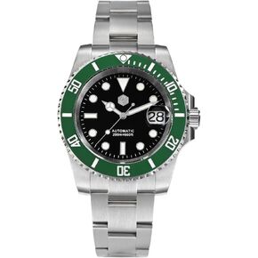 San Martin Men Watch SN017GB, 40mm 20Bar Diver Watch NH35 Automatic Mechanical Luxury Diving Waterproof Wrist Watch