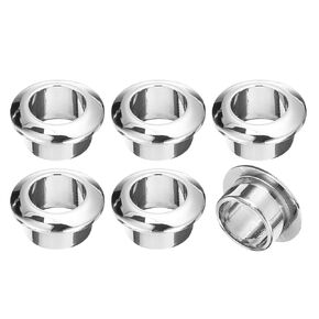 uxcell 6Pcs Cable Hole Cover, 1 inch(25mm) ABS Office Desk Cable Wire Cord Grommet Cable Cord Organizer for Office Desktop Wire, Black
