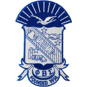 Desert Cactus Phi Beta Sigma Fraternity 4.85 inch Embroidered Appliqué Sew or Iron On Greek Blazer Jacket Pants Bag Sigma (4.85 Crest Patch) Multicolored