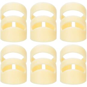 6Pcs Plastic Finger Picks for Guitar, Bass, Ukulele and Many Other Instruments(L) Playing Accessories