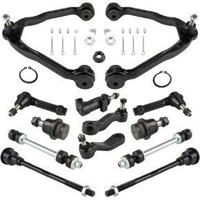 Front Upper Control Arms Assembly Kit w/Ball Joint Compatible With Silverado 1500/Sierra 1500 99-06,Tahoe/Yukon XL 1500/Suburban 1500 00-06,Escalade/Avalanche 1500 02-06,Automotive Suspension Kit