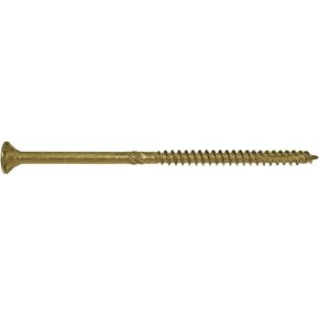 Jake Sales #14x8" مسمار خشبي نجمي ذهبي Torx/رأس محرك نجمة (5 رطل - 95 تقريبًا. عدد البراغي) - براغي خشبية متعددة الأغراض Torx/Star Drive