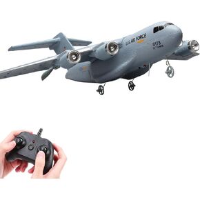 RC Plane,2 Channels Remote Control Airplane RTF,RC Airplane C-17,Remote Control Plane for Kids Adults Beginner