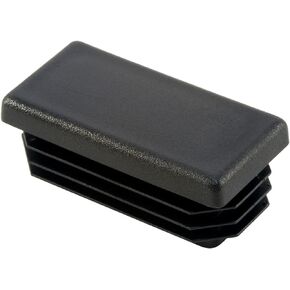 CAPLUGS - 1 1/2" x 3" | 10-14 Ga Tube Insert | Snap in Rectangular Cap Plugs | Fence Post Steel Pipe Tube Inserts - Fitness Equipment End Caps (8) Pack