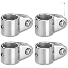 Marine Bimini Top Jaw Slide 316 Stainless Steel Fit for 1 inch or 7/8 inch Round Tube, Heavy Duty, Boat Bimini Top Hardware(4-Pack)