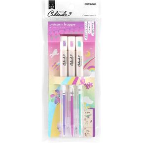 Kutsuwa Curicule Draw-Out Type Colored Pencil, 3 Colors Set, La La La Aurora (DE001LA)