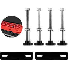 FieryRed Upgraded Traction Board Mount Pins, Anti-rust Recovery Board Mounting Kit Fit for All 4.72"~6.69"（12~17cm） Hole Spacing
