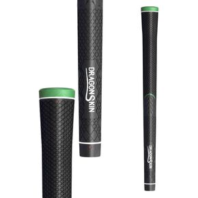 Calm DragonSkin Standard Golf Grips with Green Cap - 3D Patented Design | TPC-Infused for Ultimate Softness | All-Weather Performance | Ergonomic Convex Butt End | Anti-Slip Dragon Scale Texture | Perfect for Men and Women | Fire Firm Option