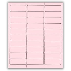 Address Labels for Laser & Inkjet Printers 150 Pastel Pink labels - 2.625" x 1" Standard 30 Per Page Label Stickers on 8-1/2 x 11" Sheet