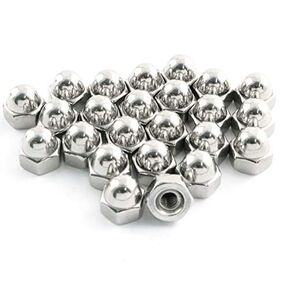 24pcs #8-32 304 Stainless Steel Hex Cap Nuts