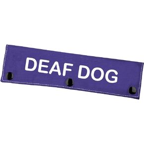 Deaf Dog Leash Wrap Deaf Awareness Dog Leash Sleeve Social Distancing Dog Patch (Deaf Dog)