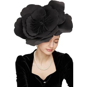 Gionforsy Fascinators Hat Flower Tea Party Hats for Women Feather Kentucky Derby Hat for Wedding