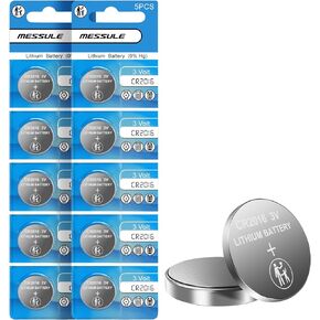 CR1620 5 Pack 3V Batteries CR 1620 3 Volt Coin Button Cell Lithium Battery for Key Fob, Car Remote,Watch, Calculator