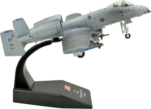 TANG DYNASTY(TM) 1:100 A-10 Thunderbolt II نموذج طائرة معدنية للهجوم الأرضي، القوات الجوية الأمريكية، نموذج طائرة عسكرية، طائرة دييكاست، للتجميع والهدايا (طلاء للطقس) in Saudi Arabia