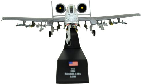 TANG DYNASTY(TM) 1:100 A-10 Thunderbolt II نموذج طائرة معدنية للهجوم الأرضي، القوات الجوية الأمريكية، نموذج طائرة عسكرية، طائرة دييكاست، للتجميع والهدايا (طلاء للطقس) in Saudi Arabia