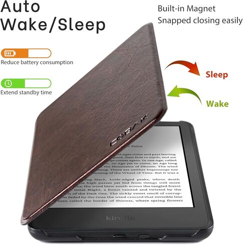 CoBak Case for All New Kindle 11th Generation 2022 Release Only - Ultra Slim PU Leather Smart Cover with Auto Sleep and Wake, Premium Protective Case for Kindle 2022 in Kuwait