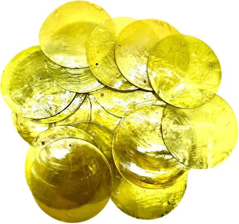 30pc 2Inch Round Capiz Sea Shells,2 Holes Capiz Shells,for Home Decor,Wind Chimes,Jewelry Making Crafts Decoration (Mix Color) in Saudi Arabia