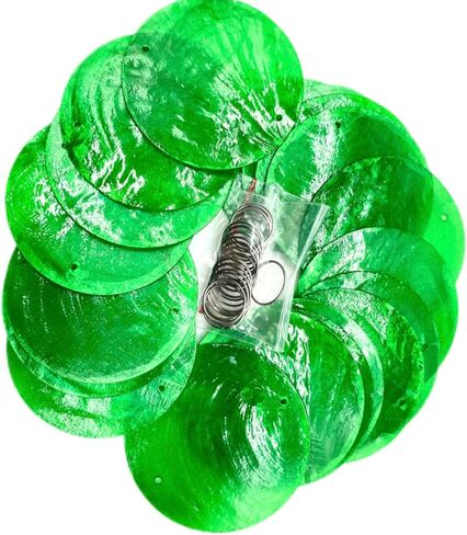 30pc 2Inch Round Capiz Sea Shells,2 Holes Capiz Shells,for Home Decor,Wind Chimes,Jewelry Making Crafts Decoration (Mix Color) in Saudi Arabia