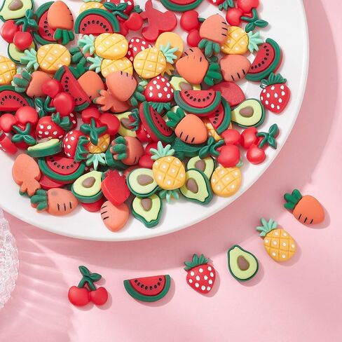 LiQunSweet 50 Pcs 10 Styles Animal Milk Tea Cup PVC Plastic Cabochons Lovely Cartoon Zoo Theme Beads Boba Milk Tea Drink Nohole Beads for DIY Craft in Saudi Arabia