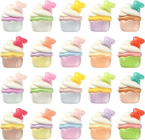 LiQunSweet 50 Pcs 10 Styles Animal Milk Tea Cup PVC Plastic Cabochons Lovely Cartoon Zoo Theme Beads Boba Milk Tea Drink Nohole Beads for DIY Craft in Saudi Arabia