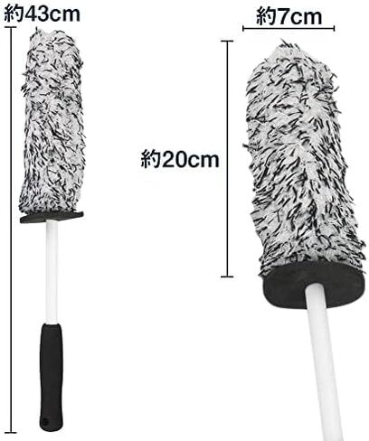 Car Wash Brush Wheel Cleaning Hub Engine Room Gap Ultra Fine Fiber Scratch Resistant (Black) in Saudi Arabia
