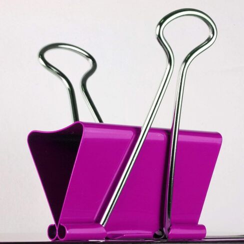 BAZIC Products Small 3/4" (19mm) Assorted Color Binder Clip (20/Pack), 263 in Saudi Arabia