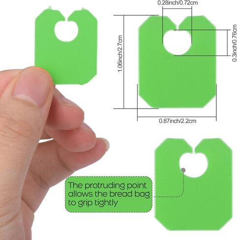 Reusable Plastic Bread Clips Keep Your Food Fresh，Also usable as Cable Management Labels - 7/8 x 1 inches - 100 Pieces in Saudi Arabia