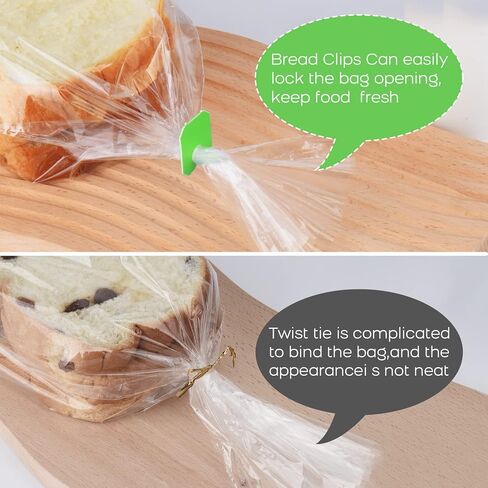 Reusable Plastic Bread Clips Keep Your Food Fresh，Also usable as Cable Management Labels - 7/8 x 1 inches - 100 Pieces in Saudi Arabia