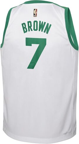 قميص Jaylen Brown Boston Celtics White #7 للأطفال الشباب 8-20 من الخشب الصلب الكلاسيكي in Kuwait