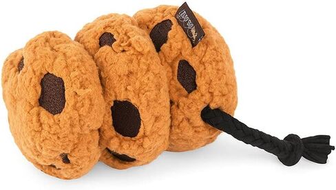 يلعب. ألعاب قطيفة لطيفة للكلاب - لعبة مضغ متينة تصدر صوت صرير تحت عنوان مقهى الطعام، رائعة للجراء وسلالات الكلاب الصغيرة والمتوسطة والكبيرة - قابلة للغسل في الغسالة، مواد معاد تدويرها (Pup Cup Cafe Cinna-bone) in Kuwait