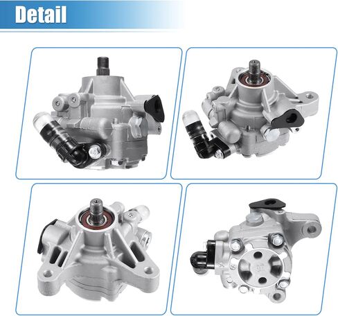 مضخة توجيه كهربائية X AUTOHAUX لهوندا أكورد 2006-2007 لهوندا CR-V 2005-2011 لـ Acura TSX 2.4L 2006-2008 لـ Acura RSX لمضخة مساعدة الطاقة Honda Element بدون بكرة 56110-RAA-A04 in Saudi Arabia