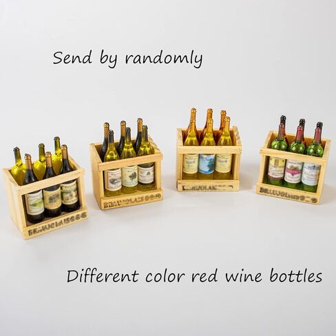 مجموعة بيرة مصغرة 1:12 سلة نبيذ حمراء صغيرة مع برميل بيرة (مجموعة من 15) in Kuwait
