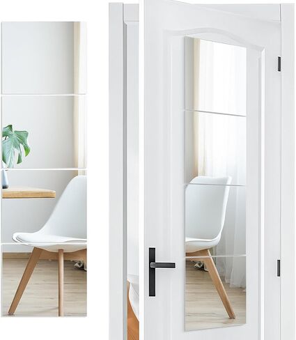 Full Length Combine Mirror Tiles 8" x 8" x 8Pcs Frameless Wall Mounted Glass Wall Mirror for Gym Door Bedroom Living Room in Saudi Arabia