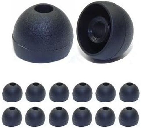 6 Pair Brand Replacement Earbuds for in-Ear Headphones. Size Extra Large, Black in Kuwait