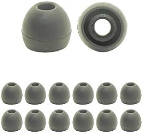 6 Pair Brand Replacement Earbuds for in-Ear Headphones. Size Extra Large, Black in Kuwait