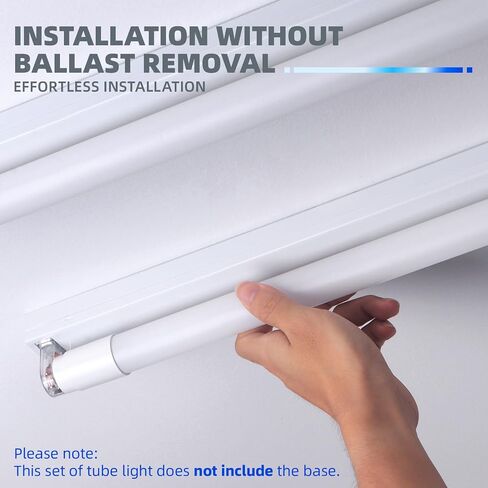 Barrina LED Tube Lights 4FT, T8 led Bulbs 4 Foot 5000K,18W 2300LM, G13 Base,Type A+B ，Plug & Play OR Ballast Bypass, T8 T10 T12 Fluorescent Replacement, Single-End OR Dual-End Powered 4 Packs in Saudi Arabia