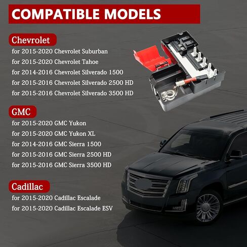 84354716 Battery Distribution Fuse Block for 2015-2020 Chevrolet Suburan Tahoe GMC Yukon XL Cadillac Escalade ESV, 2014-2016 Silverado 1500 GMC Sierra,15-16 Chevy Silverado GMC Sierra 2500HD 3500HD in Saudi Arabia