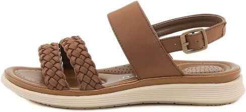 Women's Flat Sandals Ankle Strap Open Toe Summer Braided Sandal Beach Comfortable Platform Outdoor Slingback Dress Shoes in Saudi Arabia