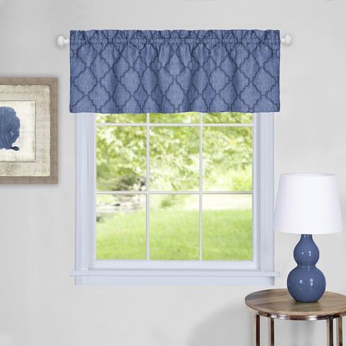 Achim Home Furnishings Colby Valance 58 x 14 - أزرق in Kuwait