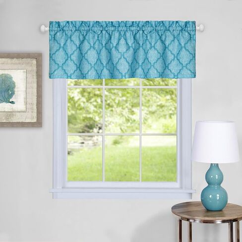 Achim Home Furnishings Colby Valance 58 x 14 - أزرق in Kuwait