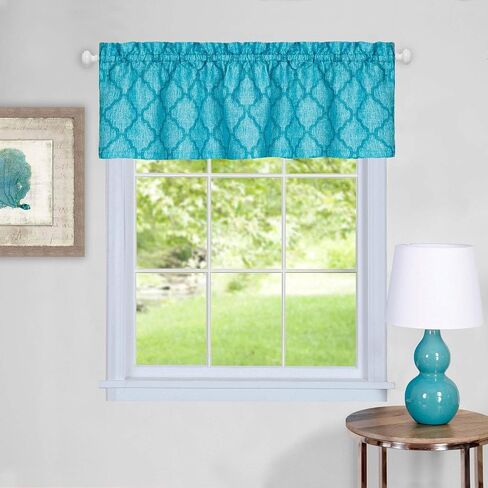 Achim Home Furnishings Colby Valance 58 x 14 - أزرق in Kuwait