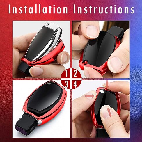 Tukellen for Mercedes Benz Keychains with Key Fob Cover Special Soft TPU Key Case Cover Protector Compatible with Mercedes Benz C E G S M GL CLS CLK G Class Keyless Smart Key Fob-Blue in Saudi Arabia