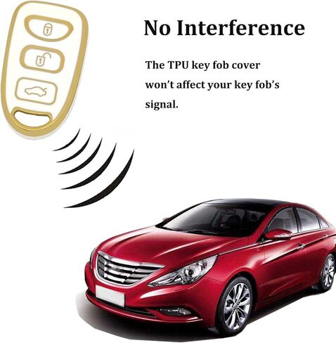 غطاء مفتاح فوب لشركة هيونداي لينة TPU مفتاح فوب حامل حامي متوافق مع هيونداي إلنترا أكسنت سوناتا كيا أوبتيما الملحقات مع سلسلة المفاتيح in Kuwait